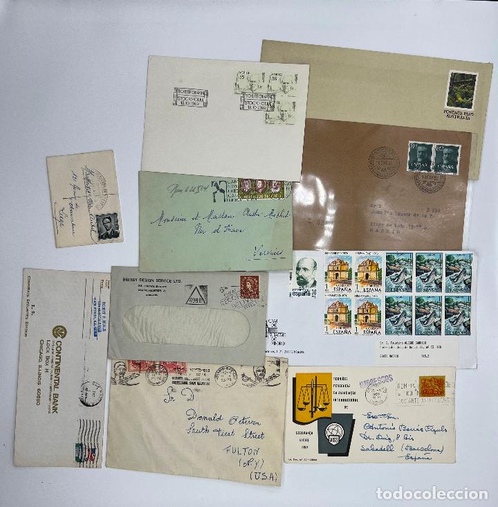 Briefmarken: LOTE DE 10 SOBRES VARIADOS. VER FOTOS.