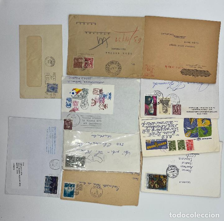 Briefmarken: LOTE DE 10 SOBRES VARIADOS. VER FOTOS.