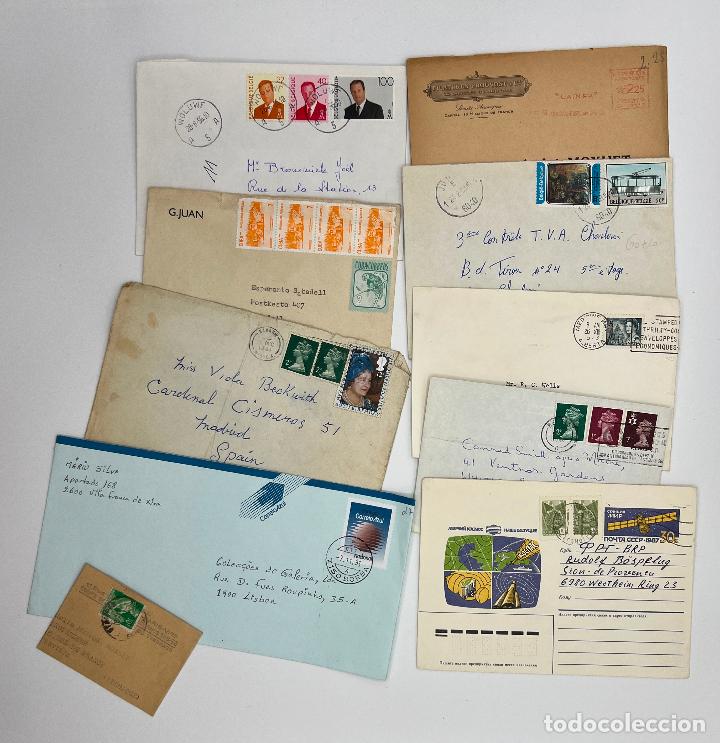 Briefmarken: LOTE DE 10 SOBRES VARIADOS. VER FOTOS.