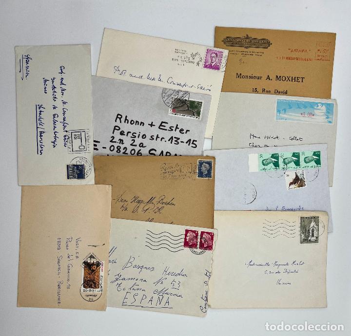 Briefmarken: LOTE DE 10 SOBRES VARIADOS. VER FOTOS.
