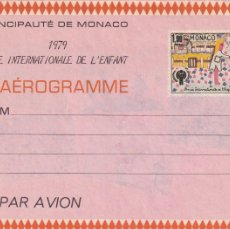 Sellos: AEROGRAMA MÓNACO 1979 - INFANCIA · NIÑO / 1979 ANNÉE INTERNATIONALE DE L' ENFANT - AÉROGRAMME - PR..