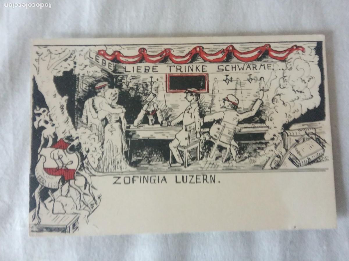 Stamps: ANTIGUA CARTA POSTAL SUIZA.ZOFINGIA LUZERN.NUEVA.