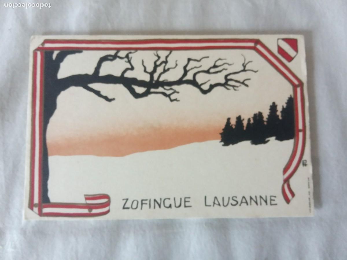 Stamps: CARTA POSTAL SUIZA.ZOFINGUE LAUSANNE.NUEVA.