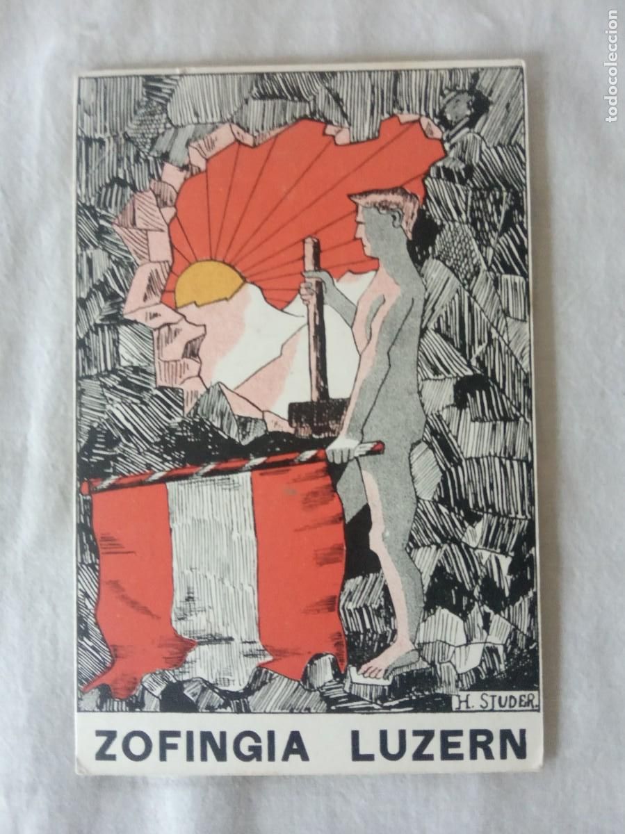 Stamps: CARTA POSTAL SUIZA.ZOFINGIA LUZERN.NUEVA.