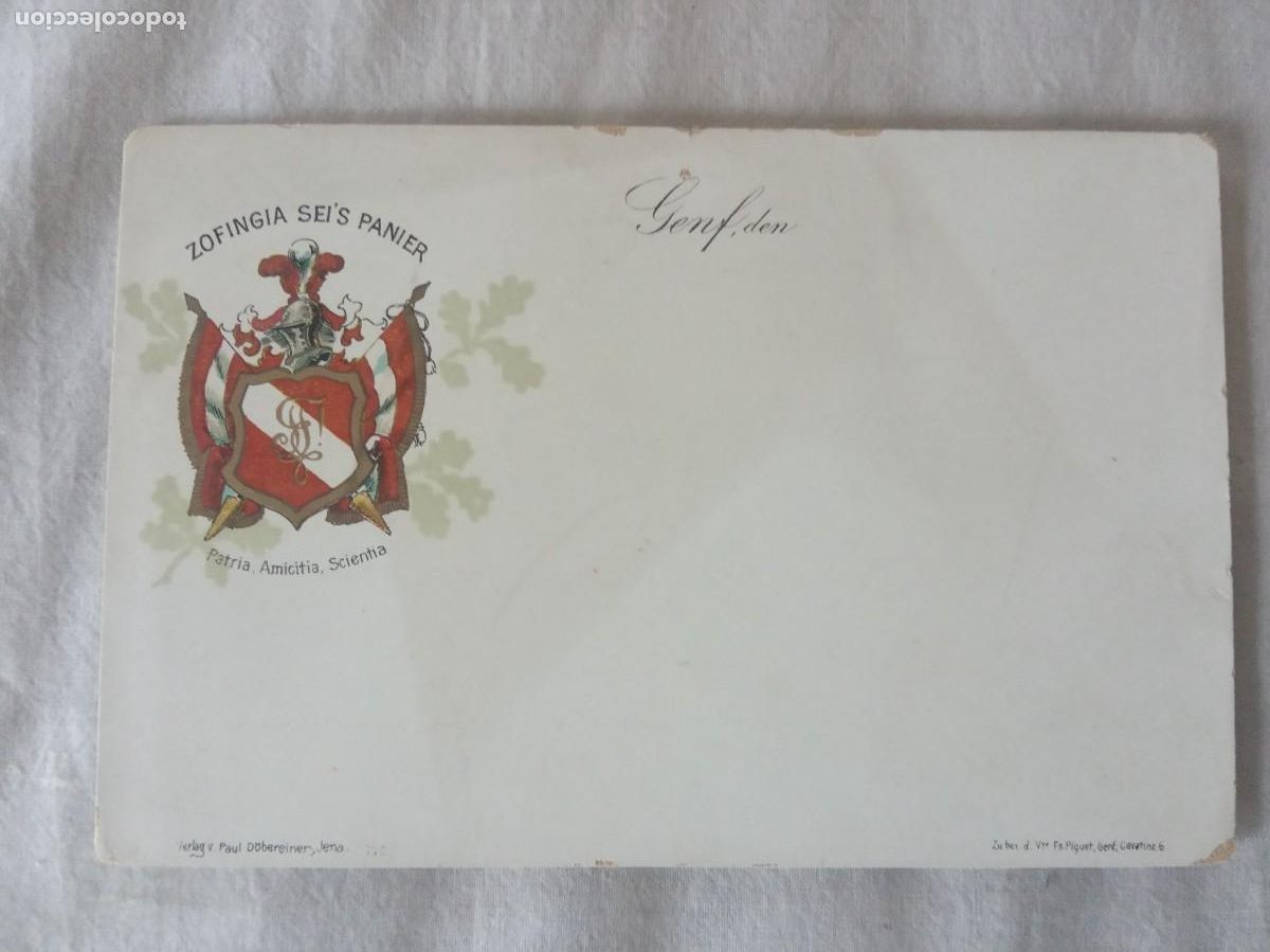 Stamps: ANTIGUA CARTA POSTAL SUIZA.NUEVA.
