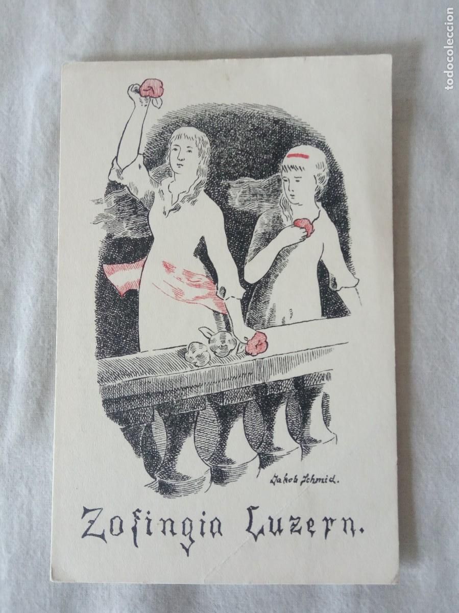 Stamps: ANTIGUA CARTA POSTAL SUIZA.ZOFINGIA LUZERN.NUEVA.