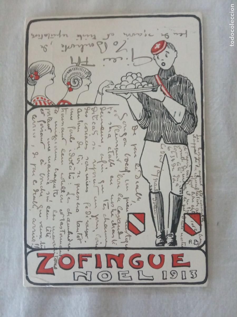 Selos: 1913. CARTA POSTAL SUIZA.NOEL ZOFINGUE.
