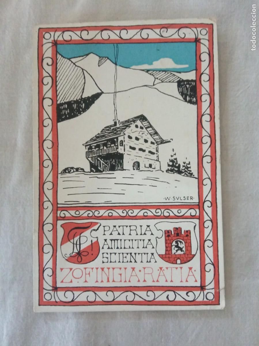 Selos: 1910. CARTA POSTAL SUIZA.ZOFINGIA RATIA.