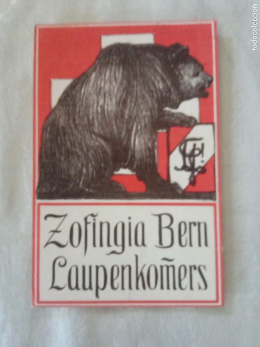 Selos: 1913. CARTA POSTAL SUIZA.ZOFINGIA BERN.
