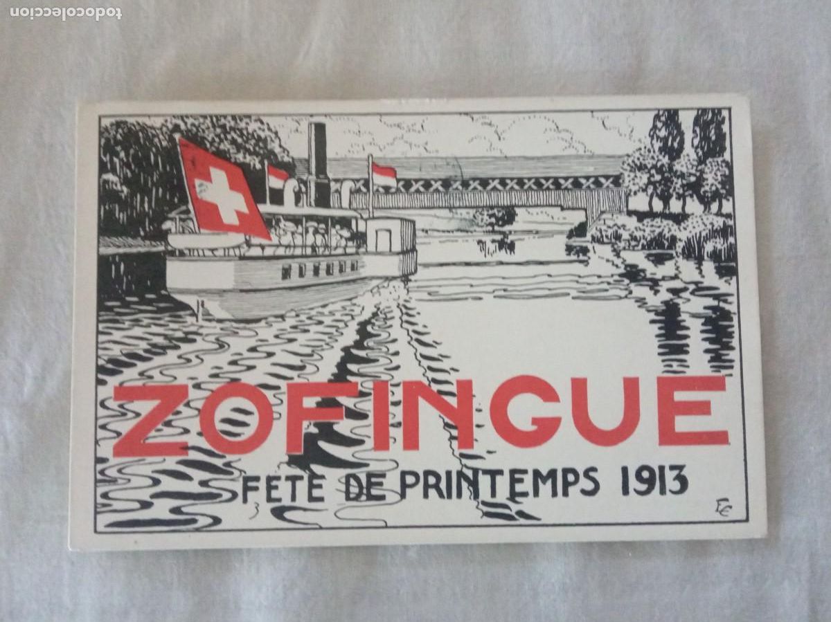 Selos: 1913. CARTA POSTAL SUIZA.ZOFINGUE.