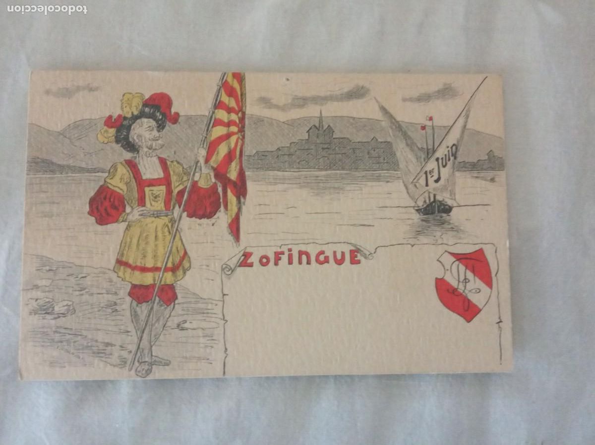 Sellos: 1907. CARTA POSTAL SUIZA.ZOFINGUE.