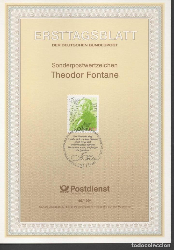 Selos: ALEMANIA THEODOR FONTANE AUTOGRAFO NOVELA POESIA