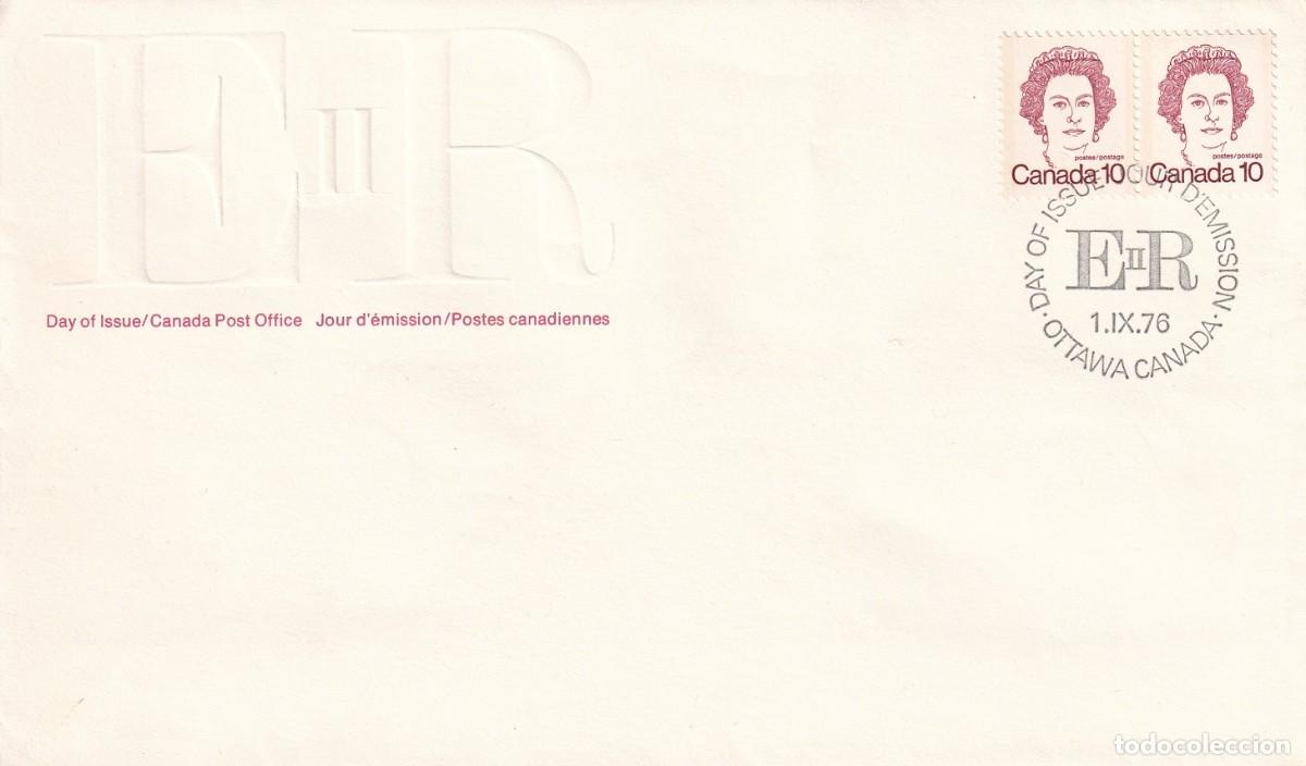 Sellos: FDC Canad&aacute; 1976 / E II R - Isabel II - Foto 1
