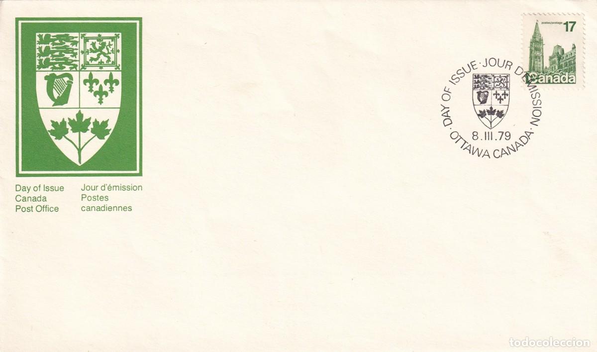 Sellos: FDC Canad&aacute; 1979 - Edificios del Parlamento - Foto 1