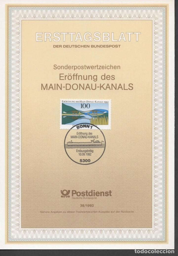 Timbres: ALEMANIA MAIN DONAU KANALS NAVEGACION
