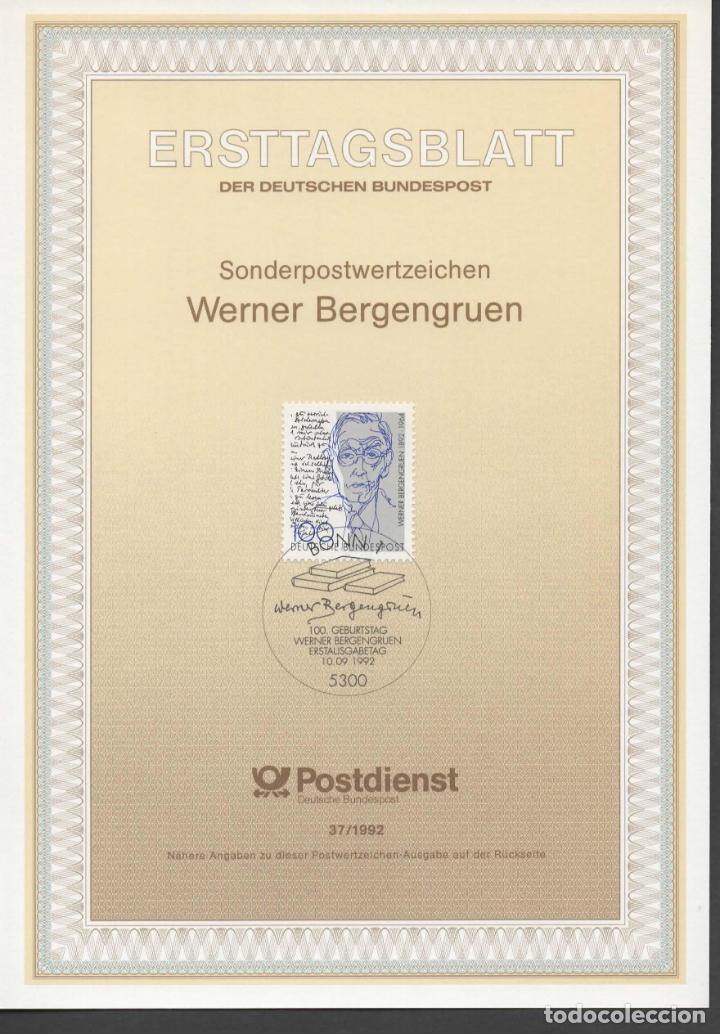 Timbres: ALEMANIA WERNER BERGENGRUEN POESIA LITERATURA