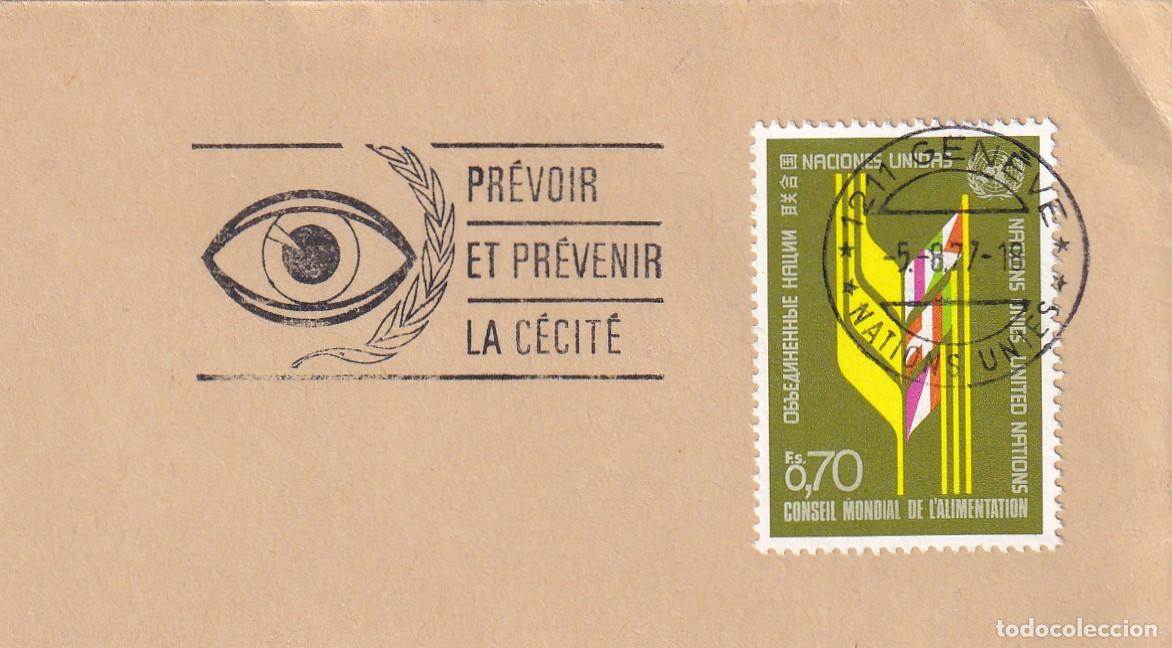 Timbres: Marcofilia 1977 - Pr&eacute;voir et pr&eacute;venir la c&eacute;cit&eacute; / 1976 Consejo mundial de alimentos - La ceguera