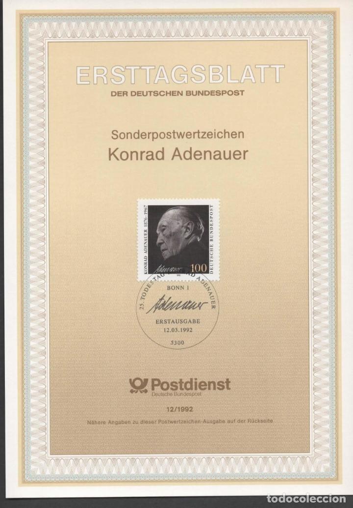 Timbres: ALEMANIA ADENAUER AUTOGRAFO
