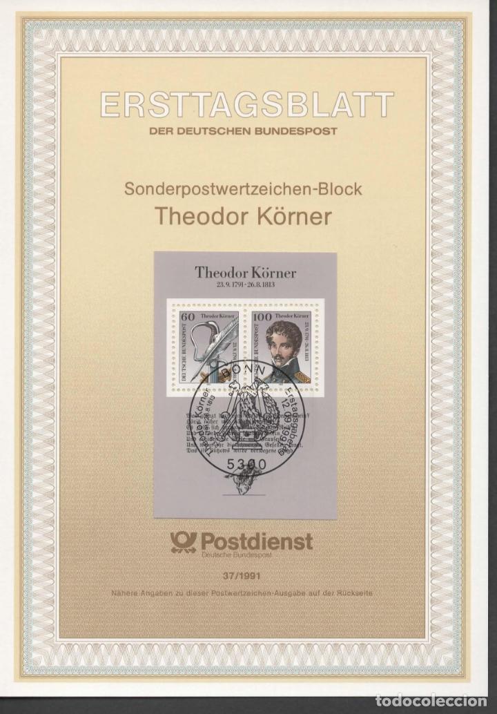 Timbres: ALEMANIA THEODOR KORNER POETA MILITAR LITERATURA