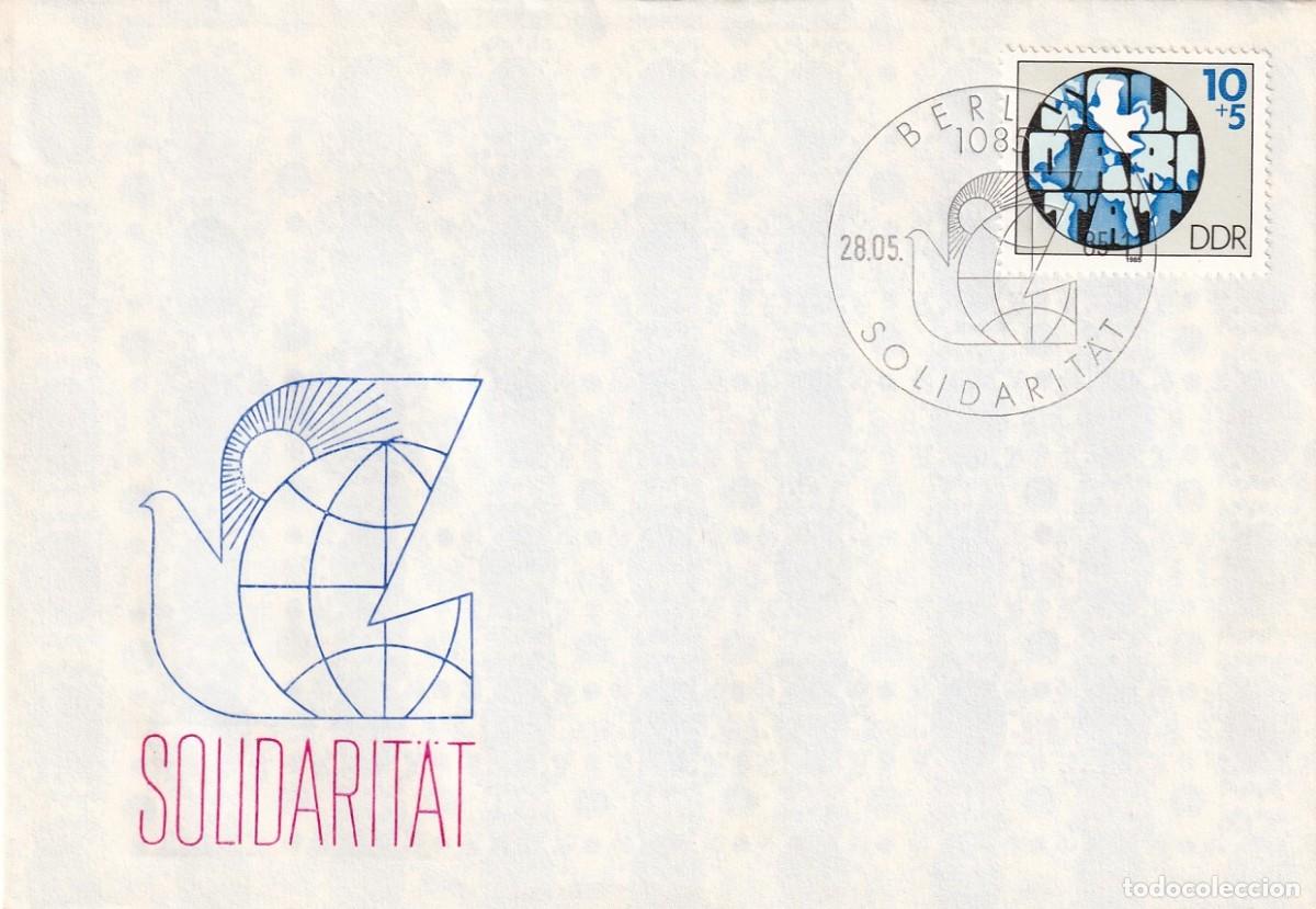 Francobolli: Sobre DDR Berl&iacute;n 1985 / Solidaridad - Solidarit&auml;t