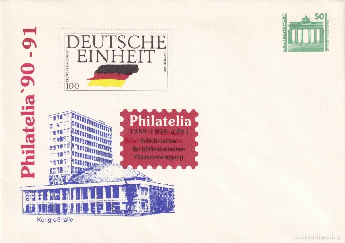 Selos: Sobre Alemania / Philatelia 90-91 Kongresshalle - Deutsche Einheit / Philatelia 1989-1990-1991 Sch..