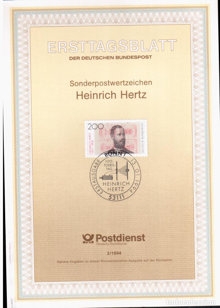 Selos: ALEMANIA HEINRICH HERTZ FISICA CIENCIA RADIO TELECOM