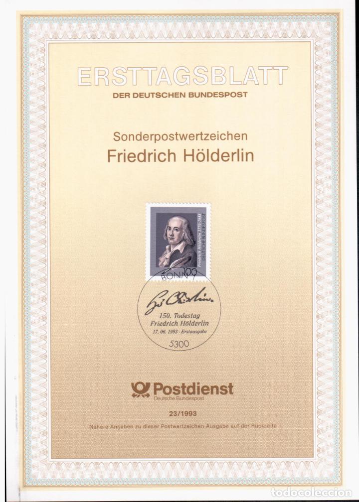 Selos: ALEMANIA FRIEDRICH HOLDERLIN AUTOGRAFO POESIA LITERATURA POETRY