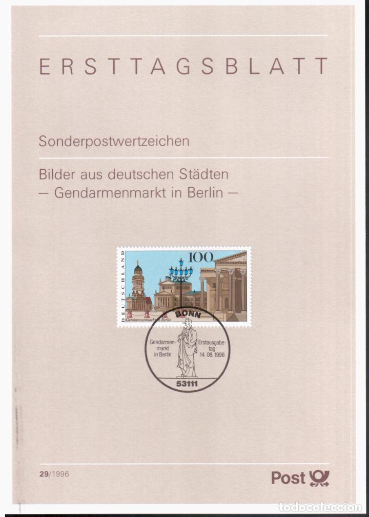Briefmarken: ALEMANIA BERLIN ARQUITECTURA GERDARMENMARKT