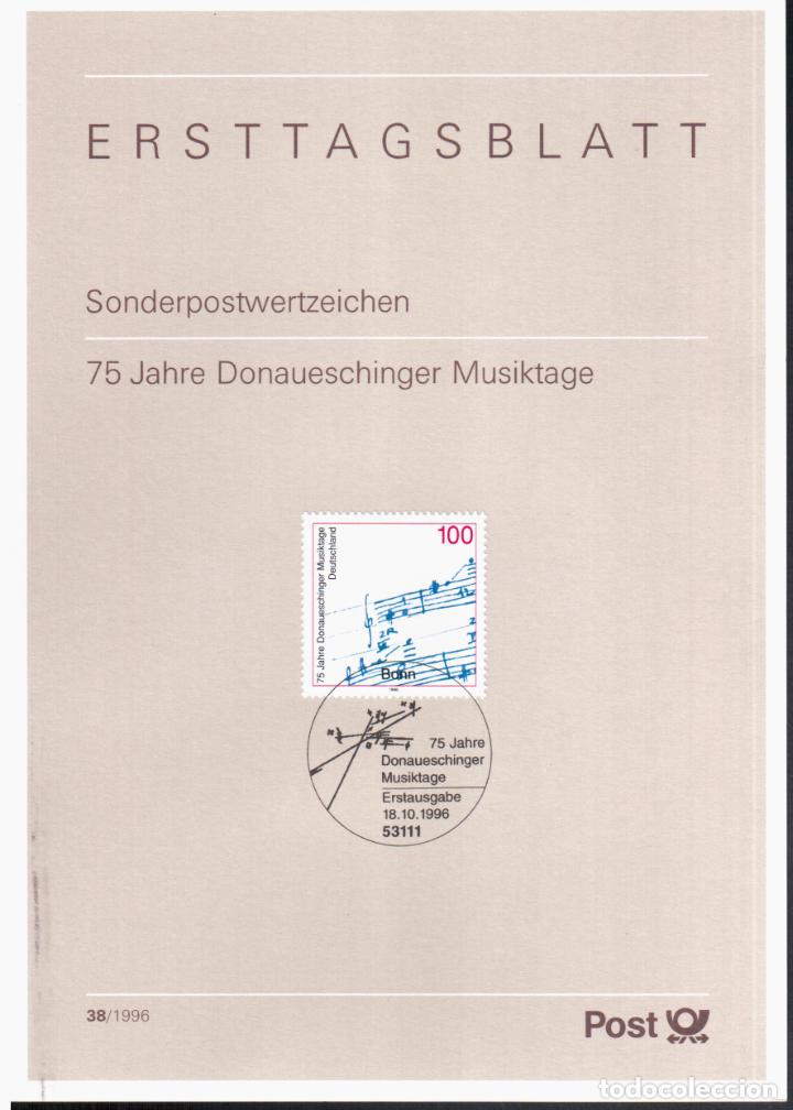 Briefmarken: ALEMANIA DONAUESCHINGER MUSIKTAGE MUSICA