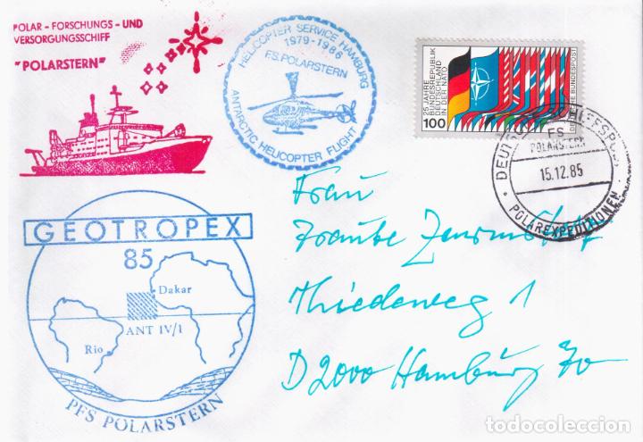 Briefmarken: ALEMANIA ANTARTIDA ANTARCTIC 1985 FS POLARSTERN HELICOPTERO GEOTROPEX
