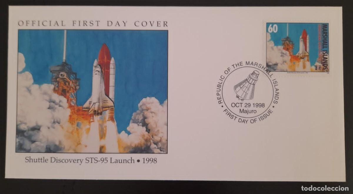 Sellos: SL) 1998 MARSHALL ISLANDS ROCKET FDC - Foto 1