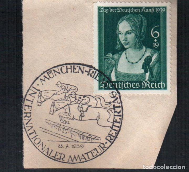 Francobolli: ALEMANIA MUNCHEN FRAGMENTO HIPICA EQUESTRIAN CABALLO HORSE