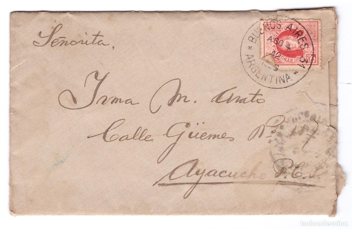 Sellos: ARGENTINA / SOBRE CON CORRESPONDENCIA - Foto 1