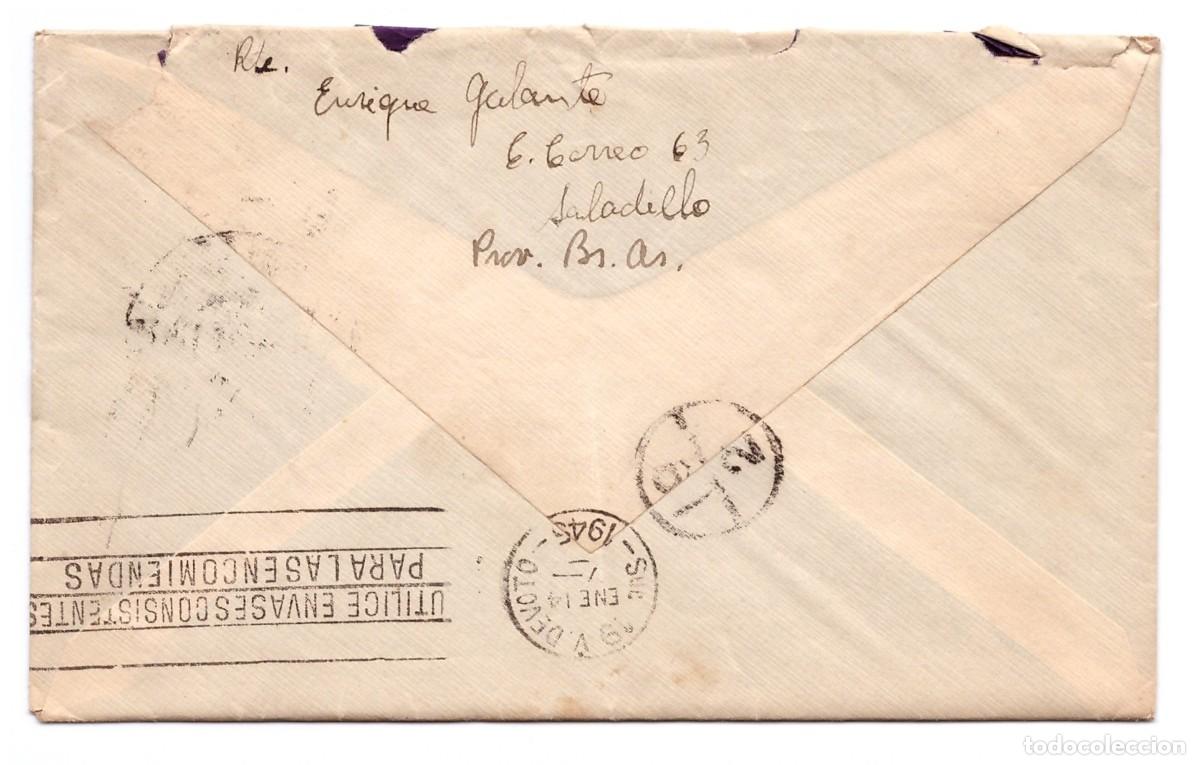 Sellos: ARGENTINA / SOBRE CON CORRESPONDENCIA - Foto 2