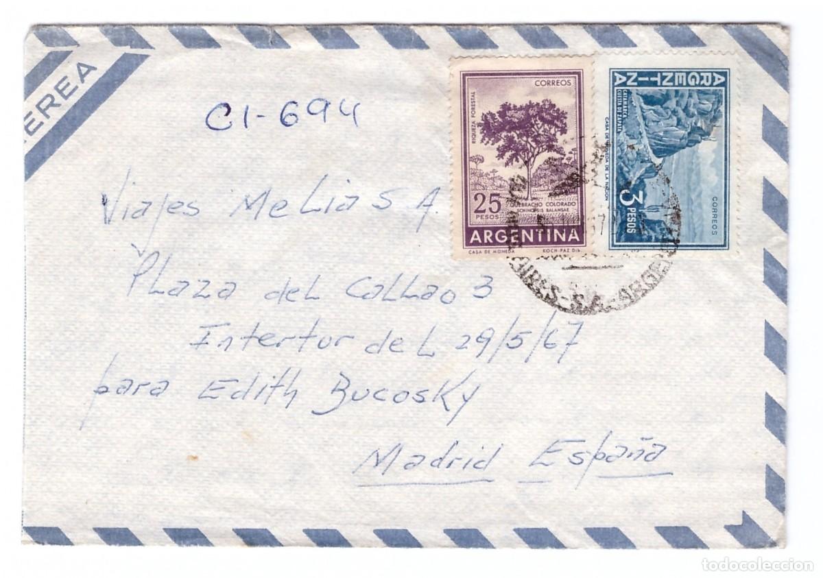 Sellos: ARGENTINA / SOBRE CON CORRESPONDENCIA - Foto 1