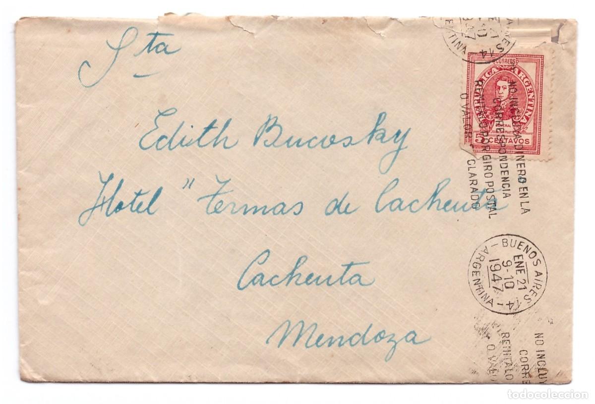 Sellos: ARGENTINA / SOBRE CON CORRESPONDENCIA - Foto 1