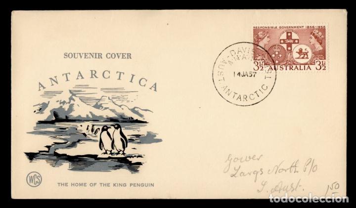Stamps: AUSTRALIA ANTARTIDA ANTARCTIC BASE DAVIS 1957 ANARE