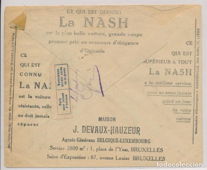 Stamps: BELGICA CHEQUES POSTALES 1929 PUBLICIDAD AUTOMOVIL NASH CAR COCHE
