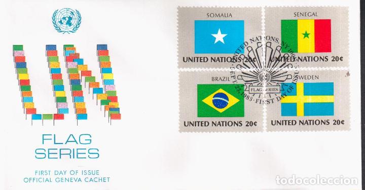 Stamps: ONU NACIONES UNIDAS BANDERA FLAG SOMALIA BRASIL SWEDEN SENEGAL