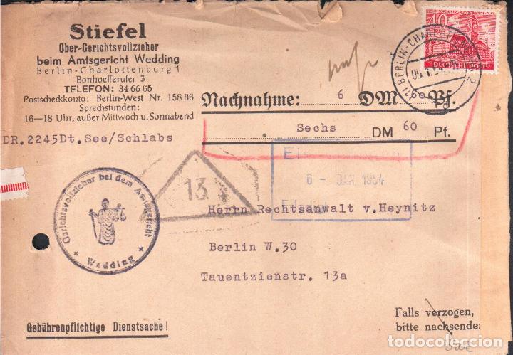 Briefmarken: ALEMANIA DDR BERLIN NACHNAHMED 1954