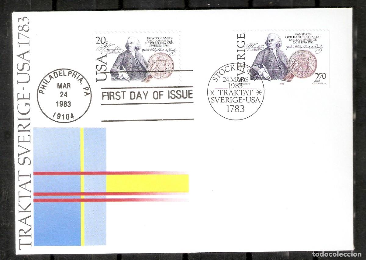 Selos: SUECIA.1983 SPD. TRATADO SUECIA-USA 1783