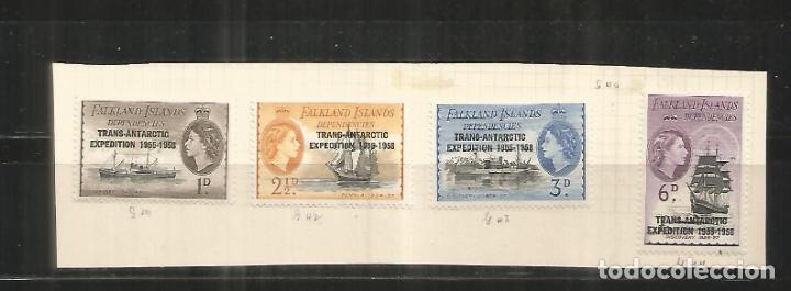 Francobolli: FALKLAND ISLANDS DEPENDENCIES TRANSANTARCTIC EXPEDITION ANTARTIDA mh CHARNELA