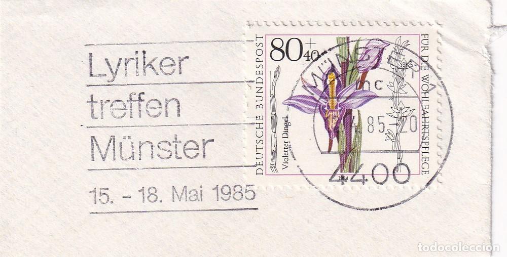 Francobolli: Marcofilia 1985 M&uuml;nster - Encuentro de poetas / Lyriker treffen M&uuml;nster - Limodoro violeta &middot; Orqu&iacute;..