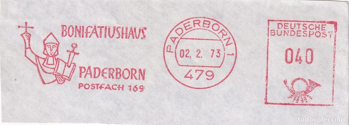 Selos: Marcofilia Paderborn 1973 / Bonifatiushaus - Paderborn postfach 169 &middot; Deutsche Bundespost 040