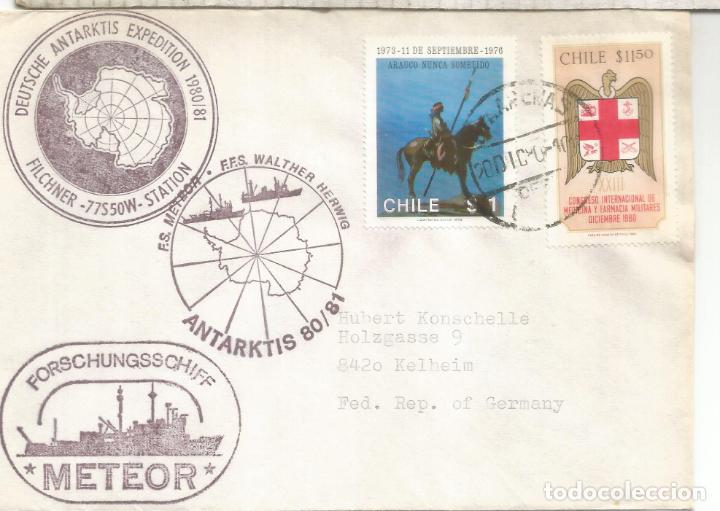 Francobolli: ANTARTIDA ANTARCTIC CHILE CC EXPEDICION ALEMANA 1980-1 MS METEOR FFS WALTHER HERWIG