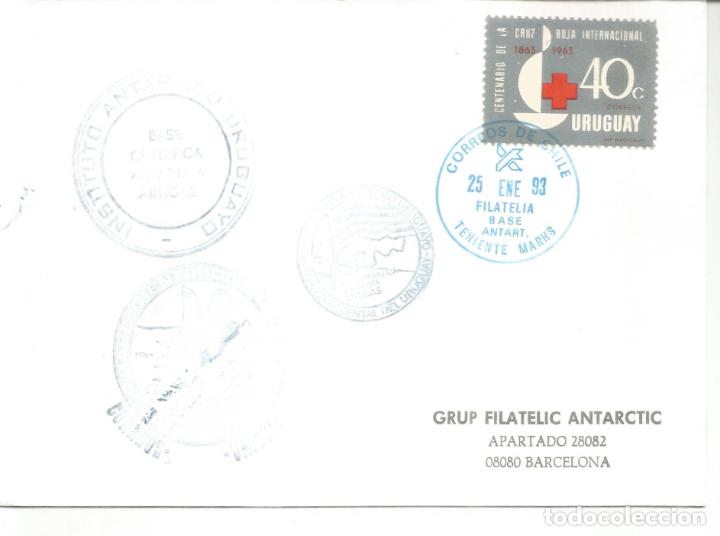 Francobolli: ANTARTIDA ANTARCTIC URUGUAY BASE CHILE MARHS Y BASE ARTIGAS 1993