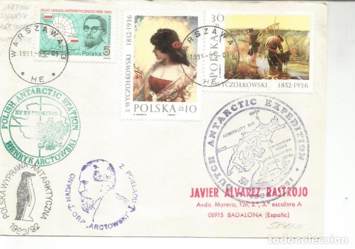 Francobolli: ANTARTIDA ANTARCTIC POLONIA DUTCH EXPEDITION 1991 ARCTOWSKI