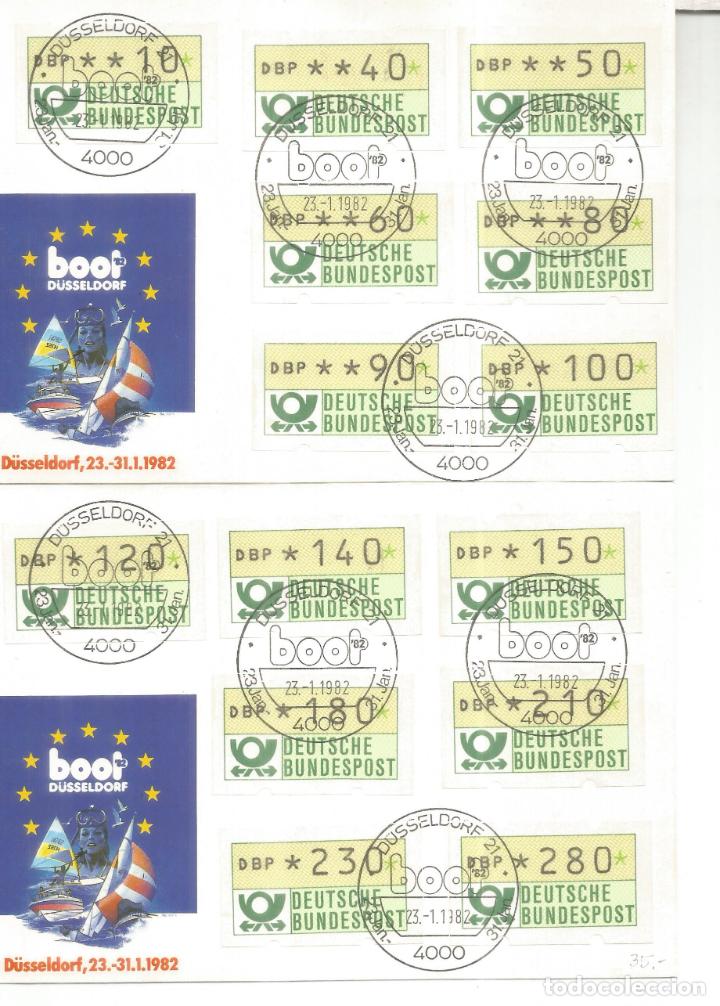 Sellos: ALEMANAIA DUSSELDORF ATM MAT BOOT 1982