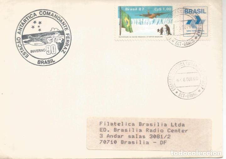 Stamps: ANTARTIDA ANTARCTIC BRASIL BASE FERRAZ 1990