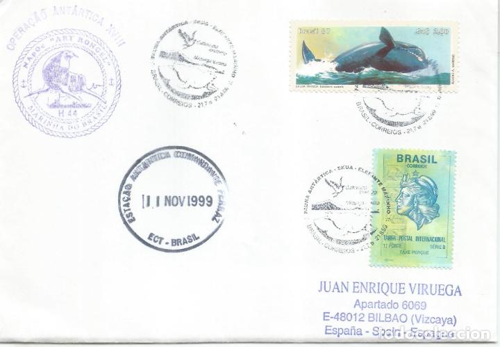 Stamps: ANTARTIDA ANTARCTIC BRASIL BASE FERRAZ 1999 + BUQUE ARY RONGEL